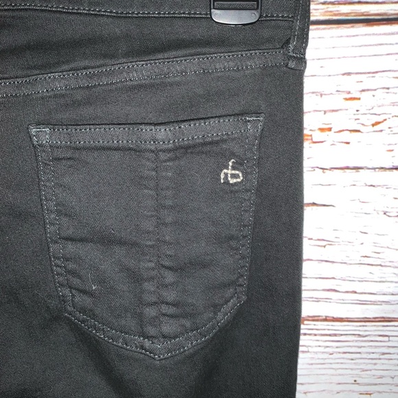 Rag & Bone Skinny Mid-rise Jean Black Size 26 - Picture 5 of 8